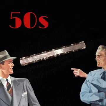 빈티지 넥타이 핀 영국 펄 영국 로카빌리 50s 레트로