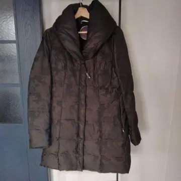 spoom 카모 패턴 다운 자켓