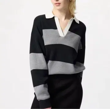 새상품 UNIQLO 스무스 코튼 릴랙스 폴로 스웨터 XL