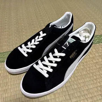 PUMA JAPAN Suede 타쿠미 블랙/화이트 스니커즈