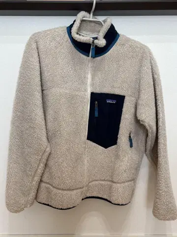 patagonia 플리스 자켓 L 베이지 네이비