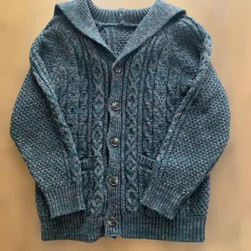 FREAK'S STORE 후드 부착 케이블 니트 가디건 카우친