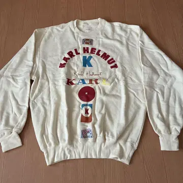 KARL HELMUT (칼 헬무트) 로고 프린트 생성 트레이닝복