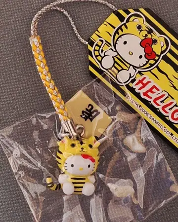 지역 한정 키티 헬로키티 매달린 장식 에마 부착 호랑이