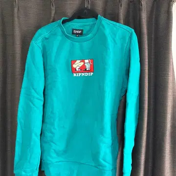 RIPNDIP 터콰이즈 맨투맨 M