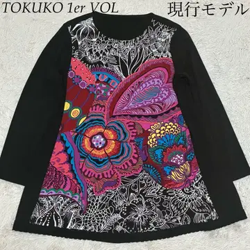 TOKUKO 1er VOL 현행 모델 레이스 튜닉 A라인 블랙