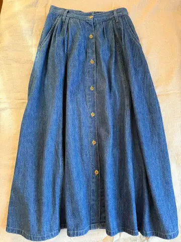 구제 의류 데님 스커트 롱 스커트