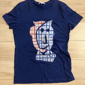 CARVEN 네이비 그래픽 티셔츠 S
