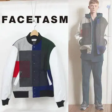 FACETASM (파세타즘) 패치워크 바시티 자켓 1