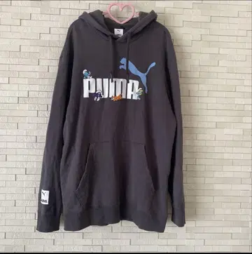 PUMA x SMURFS 콜라보 풀오버 후드티 L 사이즈