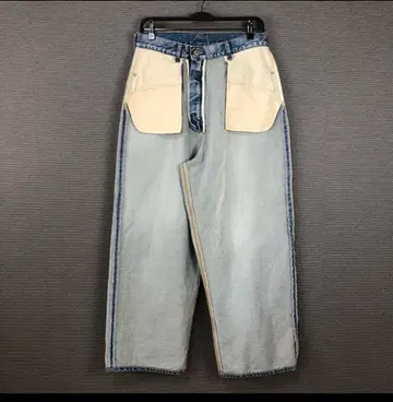 INSCRIRE 루즈 핏 인사이드 아웃 데님 32