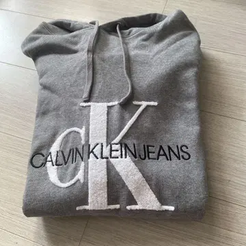 CALVIN KLEIN JEANS 그레이 후드티 L 사이즈