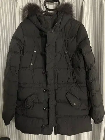 TATRAS 다운 블랙 후드 부착 남성용
