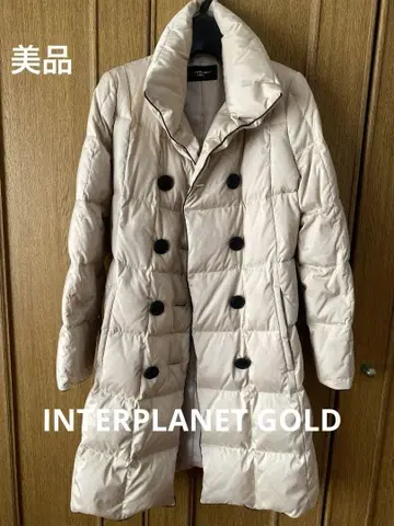 INTERPLANET GOLD 베이지 다운 코트