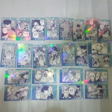 블루 록 전시회 트레이딩 클리어 카드 전종 세트 블루 록