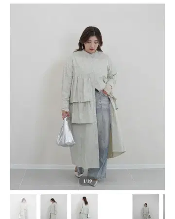 [ MI AND MOU ] 셔츠 원피스 그린