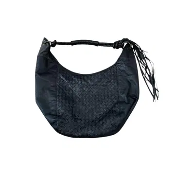 leather half moon hand bag
