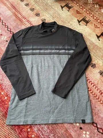 TRAVISMATHEW 스트라이프 긴팔 모크넥 셔츠 L 사이즈