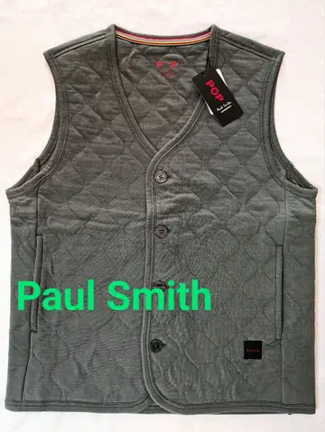 [ 새상품 SALE ] Paul Smith 폴스미스 퀼팅 베스트 카키