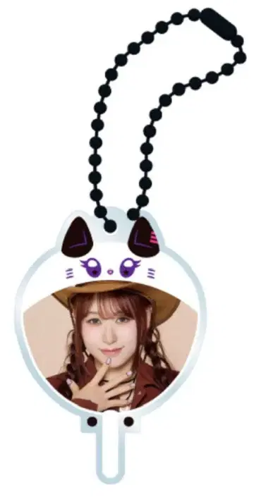 미 아이 캡슐 토이 미니 아크릴 부채 모모나