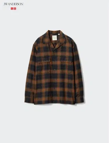 유니클로 JW ANDERSON 브러쉬드 코튼 오버사이즈 셔츠 M