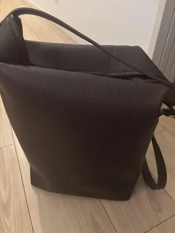 SLOBE 브라운 스퀘어 토트백