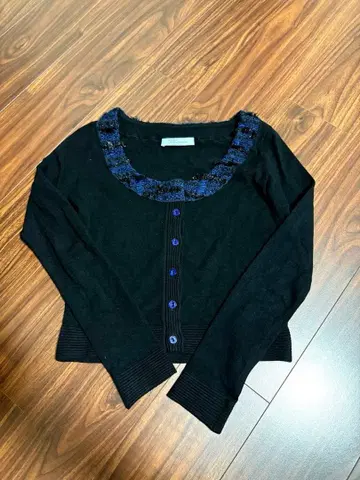 Blumarine 블랙 가디건 긴팔