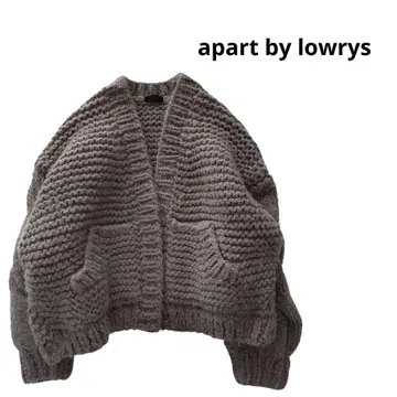 apart by lowrys 로우게이지 니트 가디건 겉옷 알파카 프리