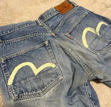 연휴 가격 EVISU 데님 팬츠 32 35