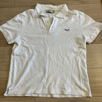 메종 키츠네 화이트 피케 셔츠 XS