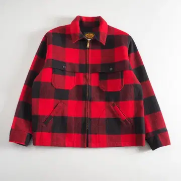 울리치 USA제 울 자켓 버팔로 체크 패턴 새상품급