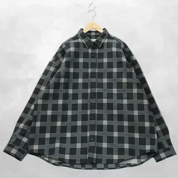 칼리 CALEE 박스 체크 드롭 셔츠 XL