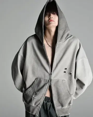 빈티지 메이크 디자인 헤비 웨이트 더블 지퍼 파카 아들러