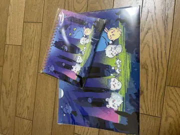 치이카와 파크 A4 클리어 파일과 노트 세트