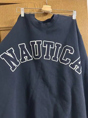 NAUTICA 아치 로고 크루넥 맨투맨 S