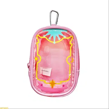 카드캡터 사쿠라 25주년 기념전 카라비너 포함 클리어 파우치 사쿠라 카드