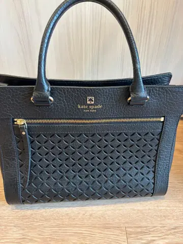 kate spade 블랙 가죽 백