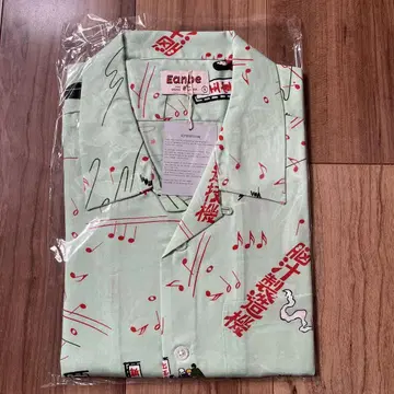 eanbe 이안베 하와이안 셔츠 뇌즙 제조기 긴팔 롱 슬리브 S 사이즈