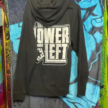 The Lower Left 블랙 지퍼 후드티 M