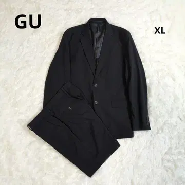 GU 지유 셋업 수트 블랙 스트레치 워시블 블랙
