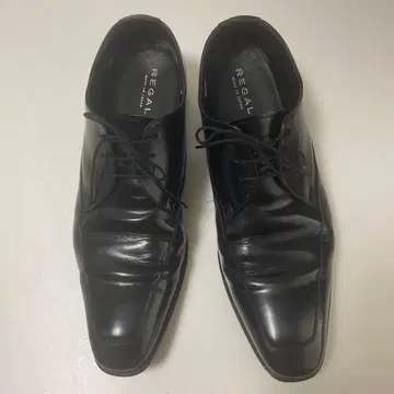 REGAL 블랙 가죽 드레스 슈즈