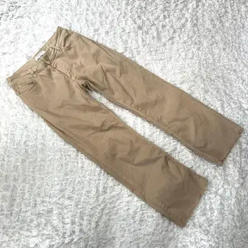 새상품급 [산드로] (38) 캐주얼 팬츠 베이지 프린지 밑단 심플 고급
