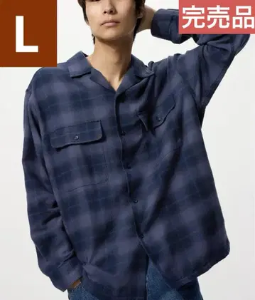 유니클로 jwa 브러쉬드 코튼 오버사이즈 셔츠 L 사이즈