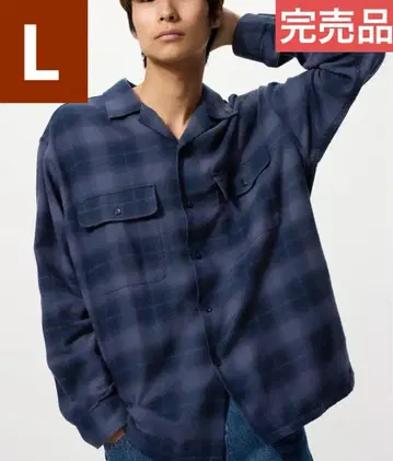 유니클로 jwa 브러쉬드 코튼 오버사이즈 셔츠 L 사이즈