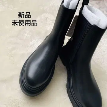 [ 미사용 새상품 ] 블랙 첼시 부츠 통굽 L