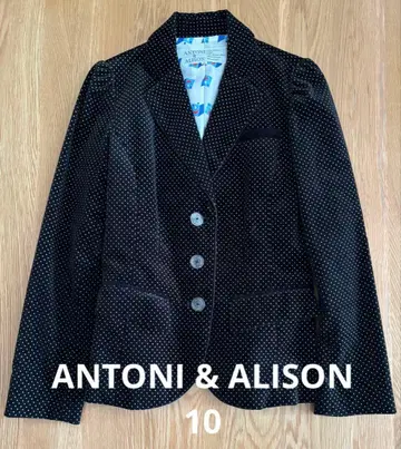ANTONI & ALISON 도트 무늬 테일러드 자켓 사이즈 10
