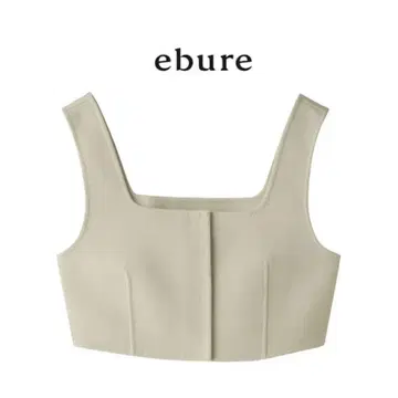 [새상품급] ebure(에부르) 리버 멜톤 뷔스티에 베스트 라이트 그린