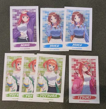 5등분의 신부* 사진풍 카드 컴프 스트릿 코디 GiGO 묶음 판매