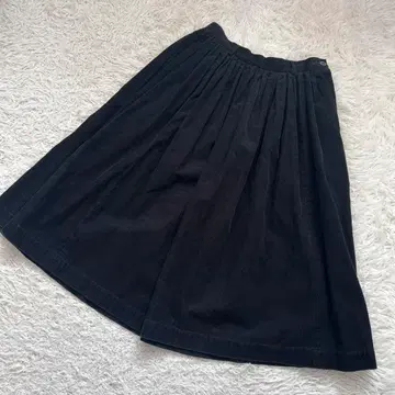 45R 코듀로이 핀턱 플레어 스커트 3