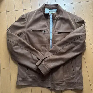 BRUNELLO CUCINELLI 브라운 가죽 자켓